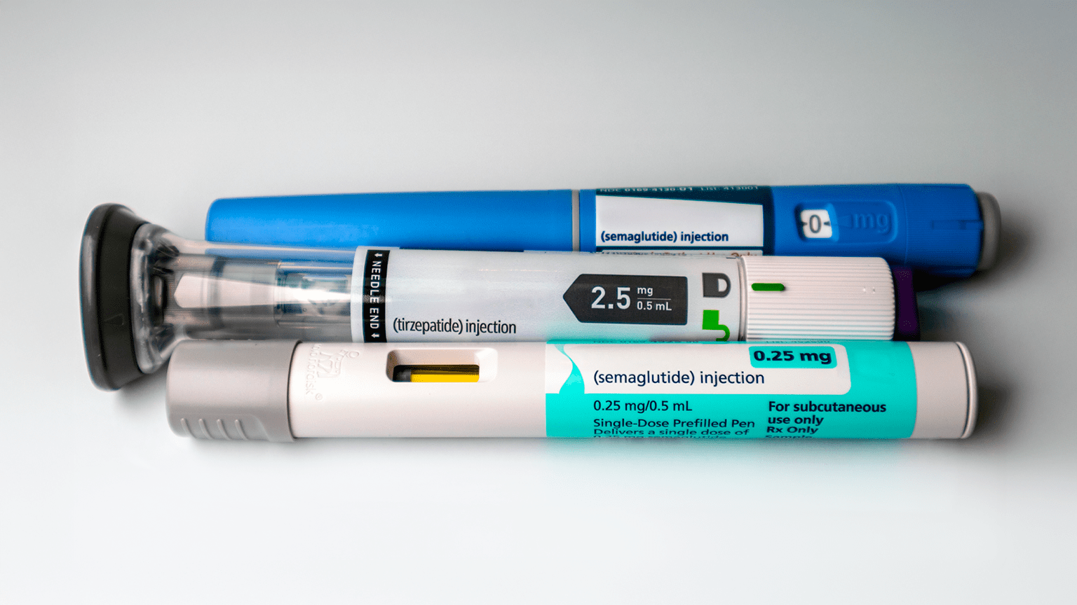 canetas de mounjaro, ozempic e wegovy