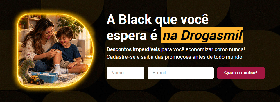 LP da Drogasmil Black Friday